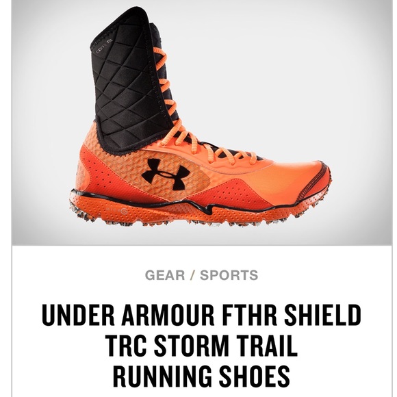 **SOLD**Under Armour FTHR Sheild TRC Storm Trail Running shoes sneakers - Picture 10 of 10